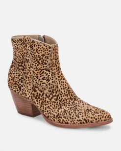 Dolce Vita Silma Booties in Leopard Calf Hair for women