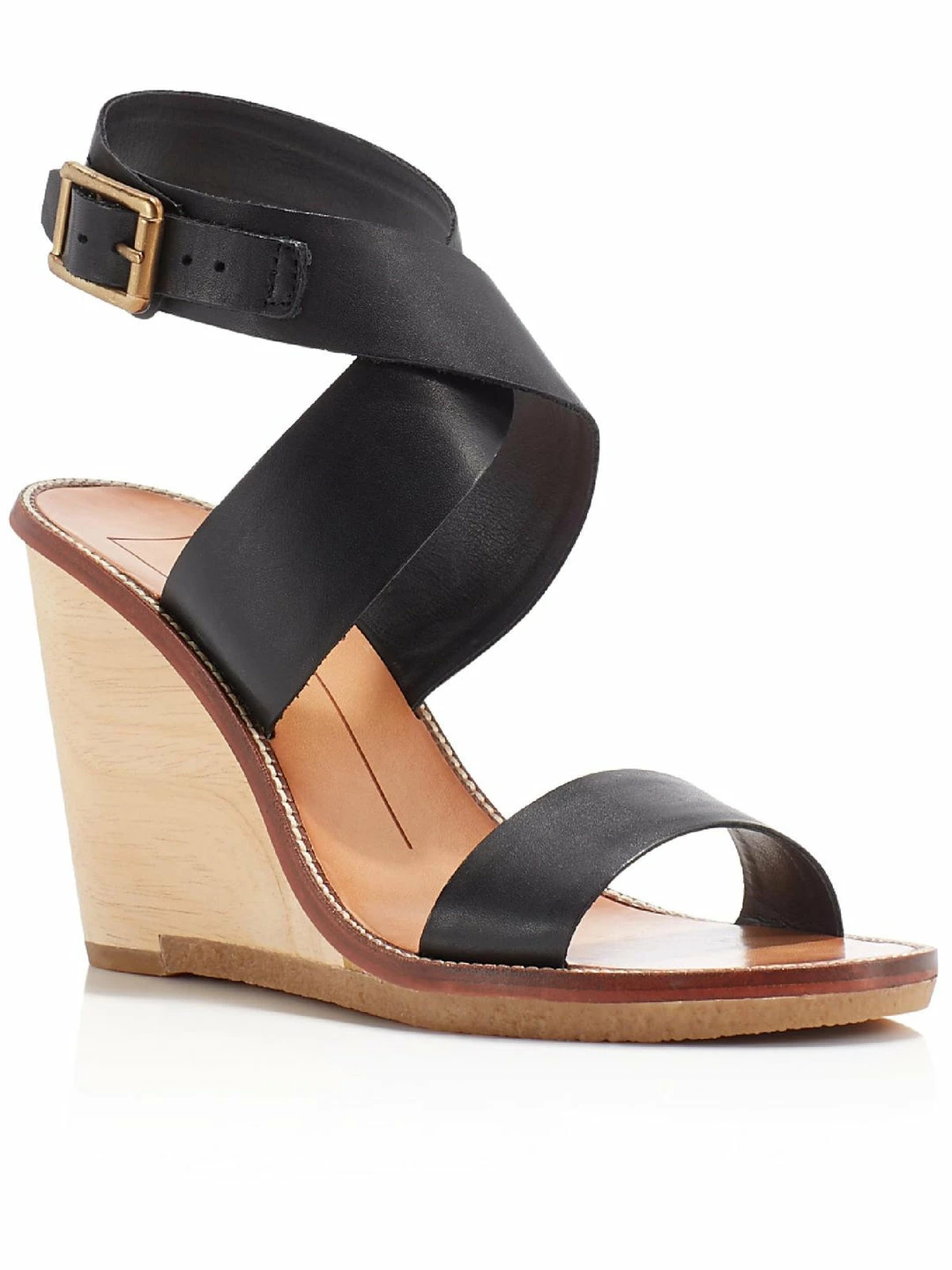 Dolce Vita Womens Leather Ankle Strap Wedge Sandals 3 Dolce Vita Womens Leather Ankle Strap Wedge Sandals