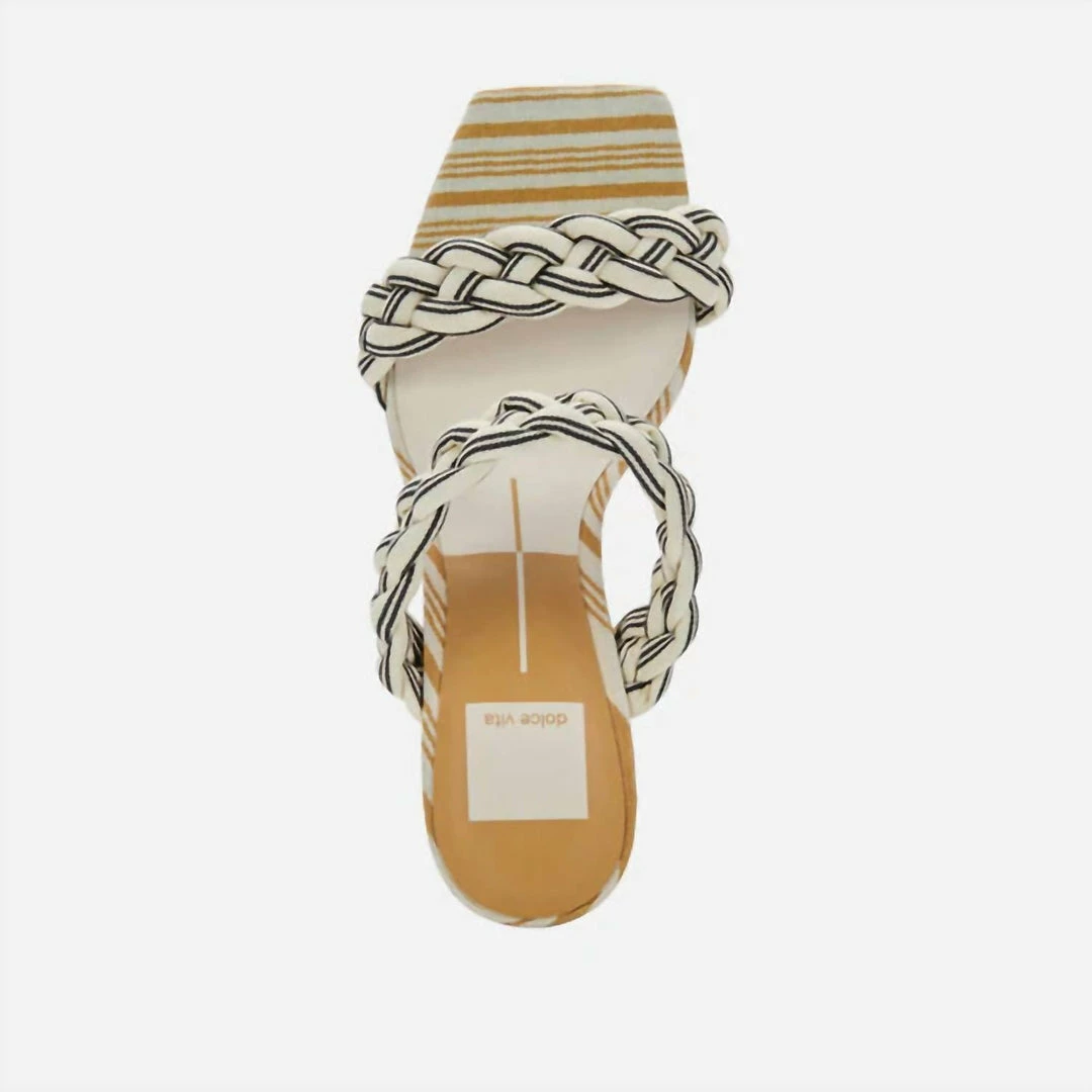 Dolce Vita Paily Heels in Black/White Stripe for women 4 Dolce Vita Paily Heels in Black/White Stripe for women - Image 2