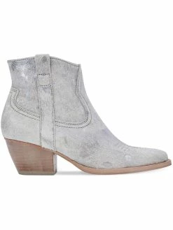 Dolce Vita Silma Womens Calf Hair Shimmer Booties