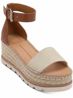 Dolce Vita Larita Womens Leather Espadrilles Platform Sandals