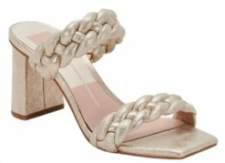 Dolce Vita Paily in Light Gold Metallic Suede for women