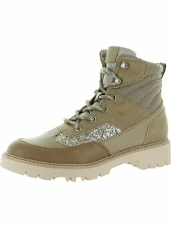 Dolce Vita Pippa Womens Glitter Lace Up Hiking Boots