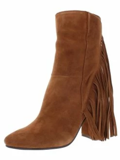 Dolce Vita Rhoda Womens Suede Fringe Booties