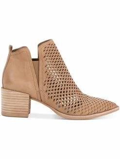 Dolce Vita Bianca Womens Leather Snake Print Booties