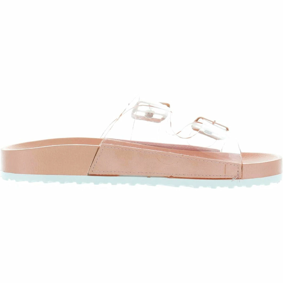 Dolce Vita See Thru Womens Transparent Contoured Footbed Slide Sandals 4 Dolce Vita See Thru Womens Transparent Contoured Footbed Slide Sandals - Image 2