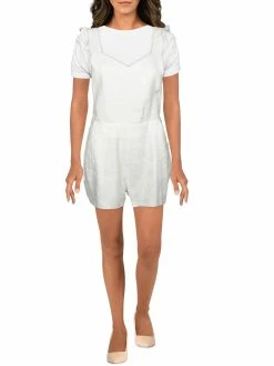 Dolce Vita Womens Linen Ruffled Romper