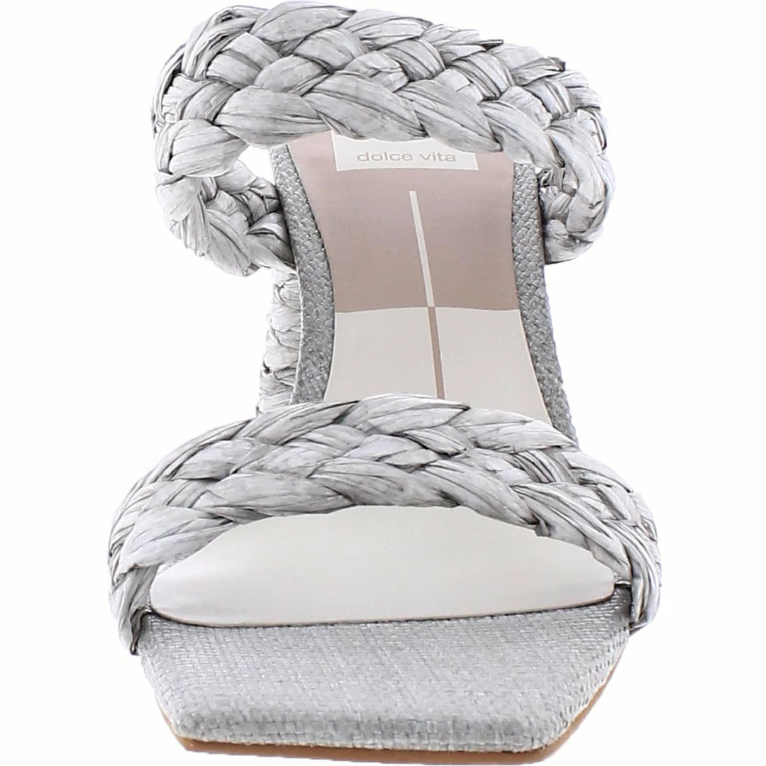 Dolce Vita Paily Raffia Womens Open Toe Slip On Heels 4 Dolce Vita Paily Raffia Womens Open Toe Slip On Heels - Image 2