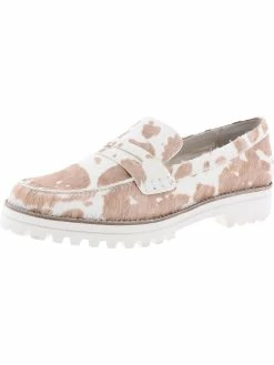 Dolce Vita Aubree Womens Calf Hair Slip On Loafers