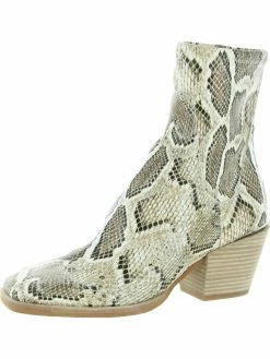 Dolce Vita Sid Womens Faux Leather Square Toe Booties