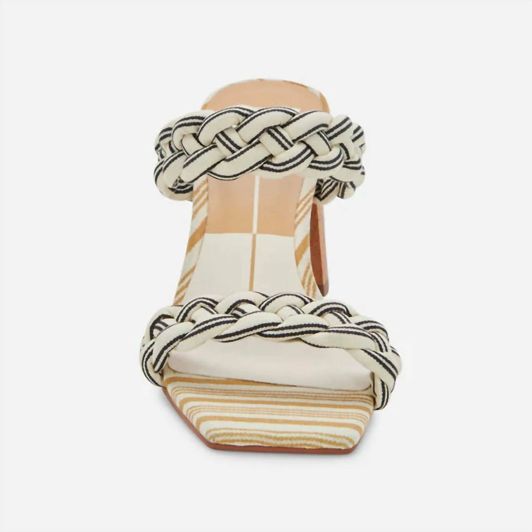 Dolce Vita Paily Heels in Black/White Stripe for women 8 Dolce Vita Paily Heels in Black/White Stripe for women - Image 6