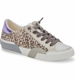 Dolce Vita store 16 Dolce Vita Zina Sneaker in White Leopard Calf Hair for women