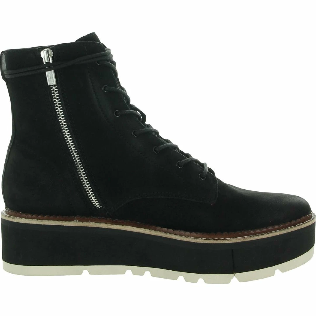 Dolce Vita Tig Womens Leather Lace Up Wedge Boots 5 Dolce Vita Tig Womens Leather Lace Up Wedge Boots - Image 3