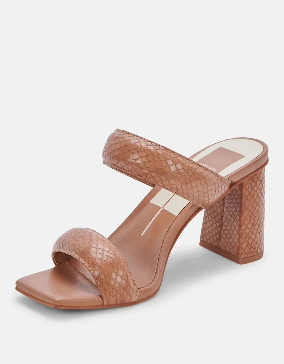 Dolce Vita Pascoe Heels in Luggage Embossed for women 3 Dolce Vita Pascoe Heels in Luggage Embossed for women