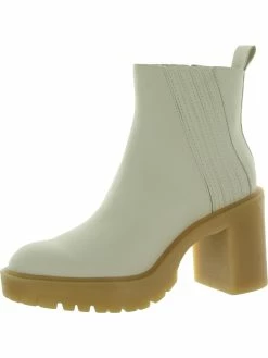 Dolce Vita Clovis Womens Slip on Block Heel Ankle Boots