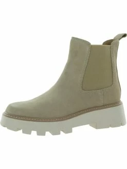Dolce Vita Jaelyn Womens Suede Lugged Sole Chelsea Boots
