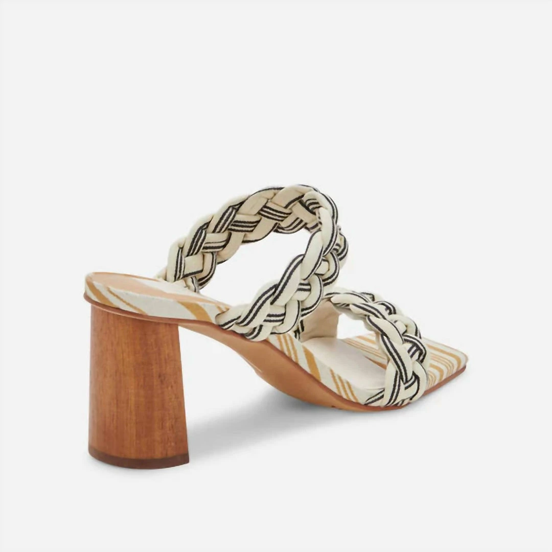 Dolce Vita Paily Heels in Black/White Stripe for women 7 Dolce Vita Paily Heels in Black/White Stripe for women - Image 5