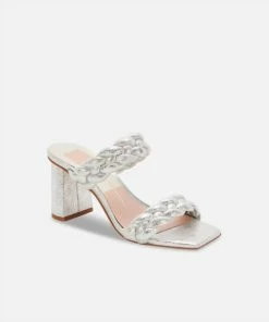 Dolce Vita store 14 Dolce Vita Paily Heel in Silver Metallic for women