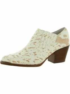 Dolce Vita Sloan Womens Calf Hair Animal Print Shooties