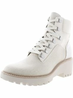 Dolce Vita Hank Womens Lug Sole Lace Up Wedge Boots