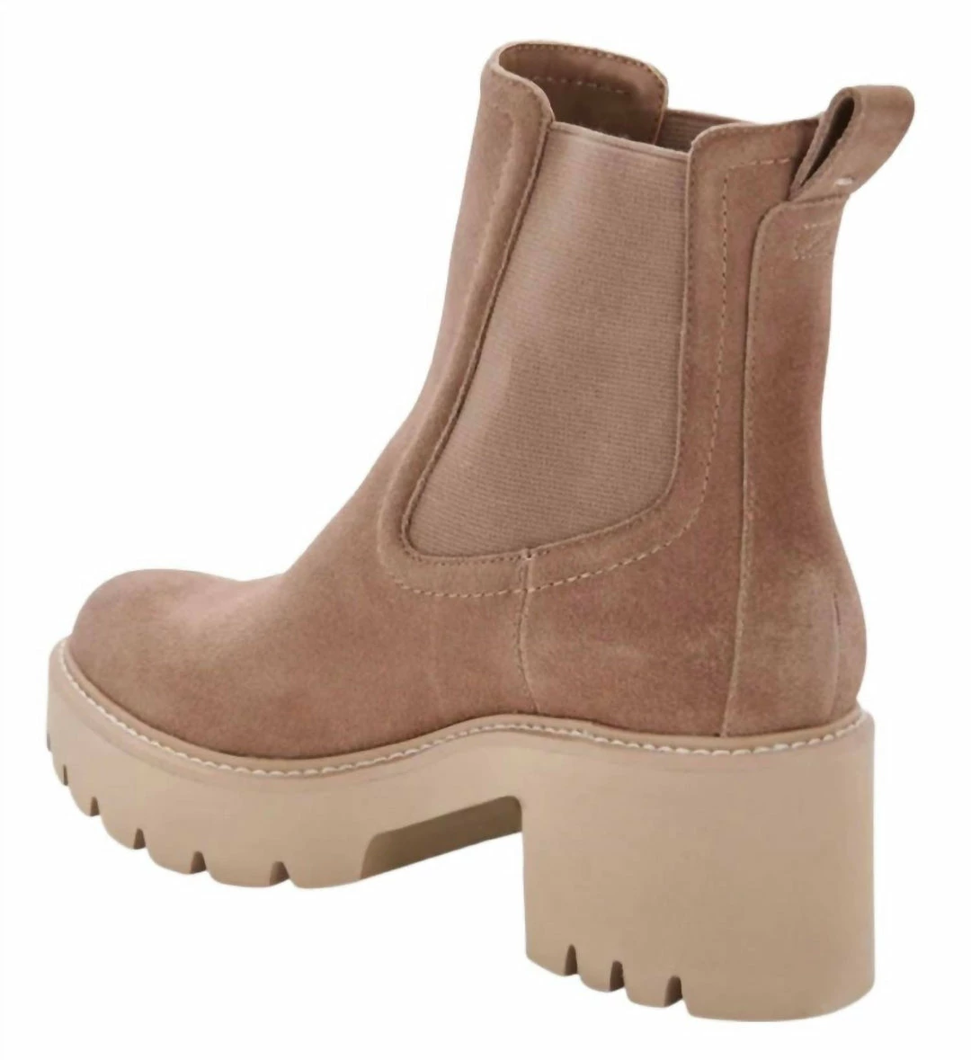 Dolce Vita Hawk H2O Suede Bootie in Mushroom for women 6 Dolce Vita Hawk H2O Suede Bootie in Mushroom for women - Image 4