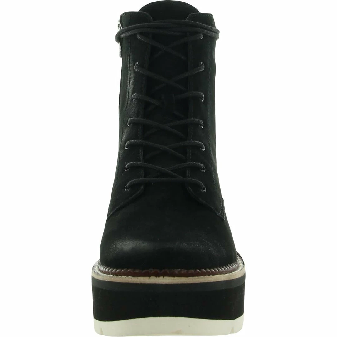 Dolce Vita Tig Womens Leather Lace Up Wedge Boots 4 Dolce Vita Tig Womens Leather Lace Up Wedge Boots - Image 2