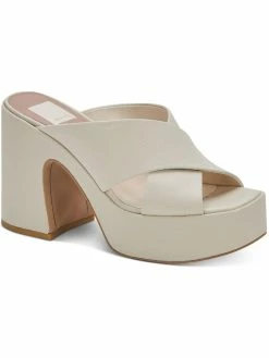 Dolce Vita Wonder Womens Slip On Wedge Platform Sandals