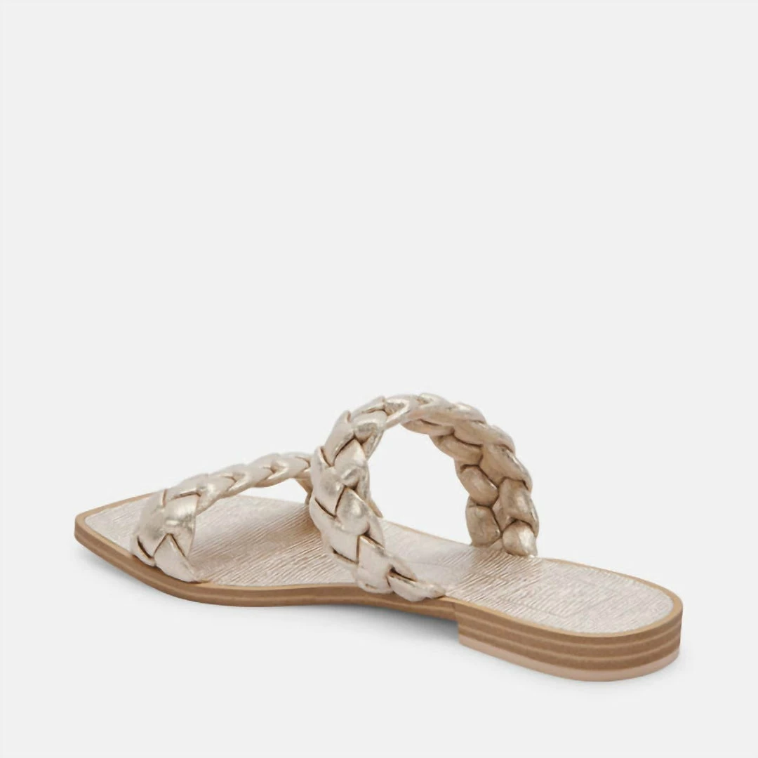 Dolce Vita Indy Sandals in Gold for women 4 Dolce Vita Indy Sandals in Gold for women - Image 2