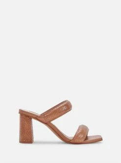 Dolce Vita Pascoe Embossed Stella Heel in Brown for women