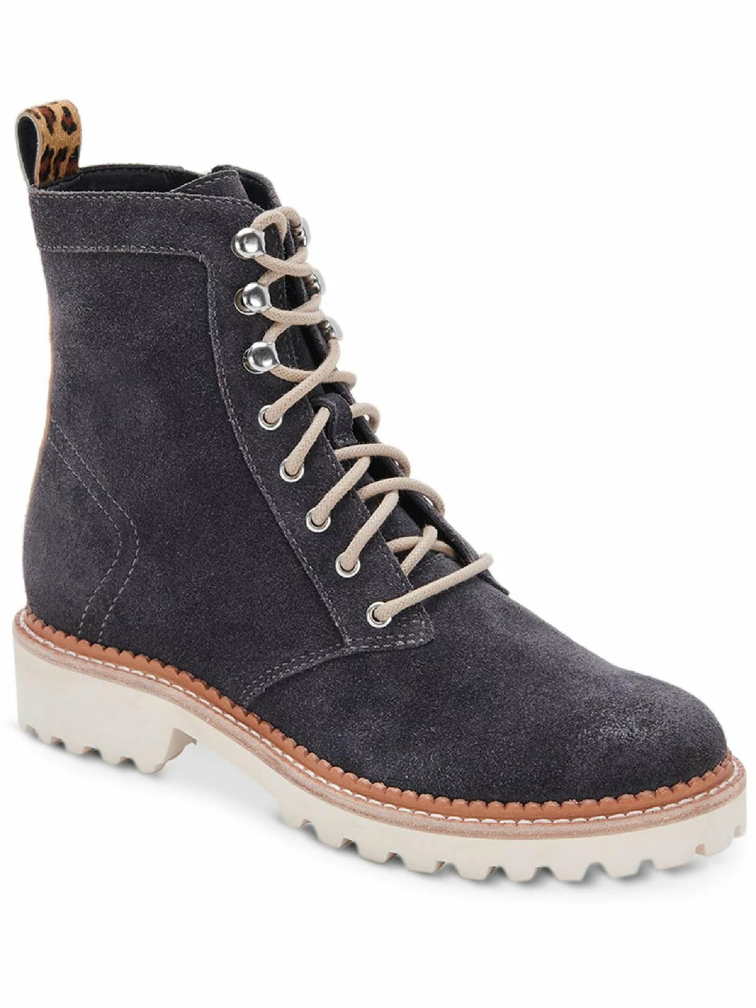 Dolce Vita Avena Womens Leather Ankle Combat & Lace-up Boots 3 Dolce Vita Avena Womens Leather Ankle Combat & Lace-up Boots