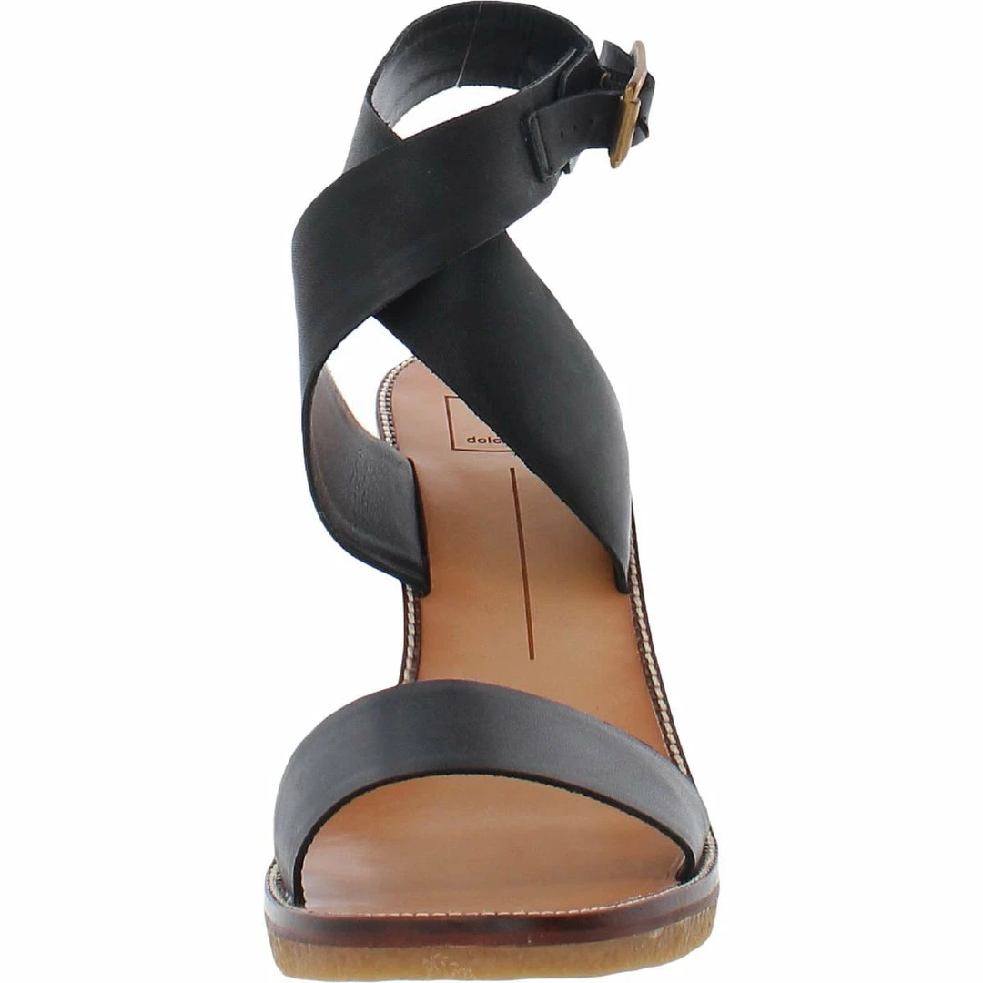 Dolce Vita Womens Leather Ankle Strap Wedge Sandals 6 Dolce Vita Womens Leather Ankle Strap Wedge Sandals - Image 4