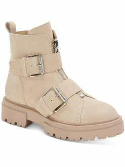 Dolce Vita Avari Womens Suede Lug Sole Ankle Boots