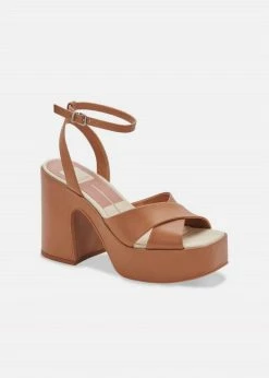 Dolce Vita store 20 Dolce Vita Wessi Heels in Caramel Leather for women