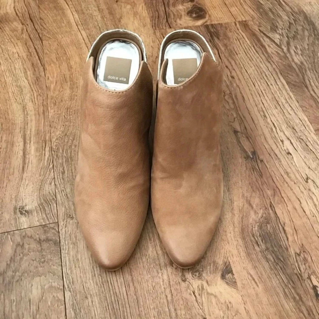 Dolce Vita Renly Slip-On Heels in Tan for women 4 Dolce Vita Renly Slip-On Heels in Tan for women - Image 2