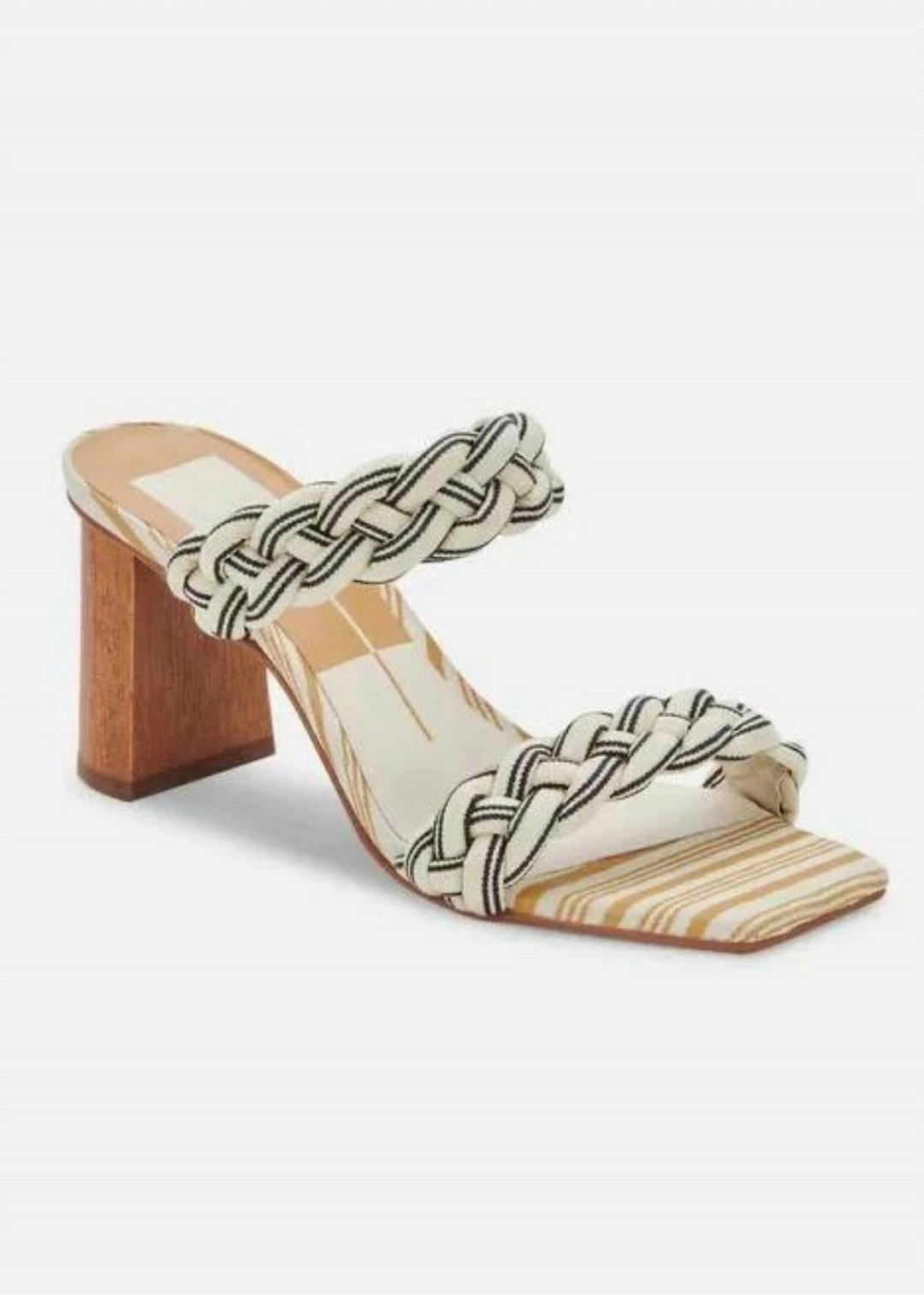 Dolce Vita Paily Heels in Black/White Stripe for women 3 Dolce Vita Paily Heels in Black/White Stripe for women