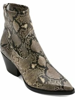 Dolce Vita Shanta Womens Leather Ankle Booties