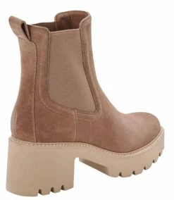 Dolce Vita Hawk H2O Suede Bootie in Mushroom for women